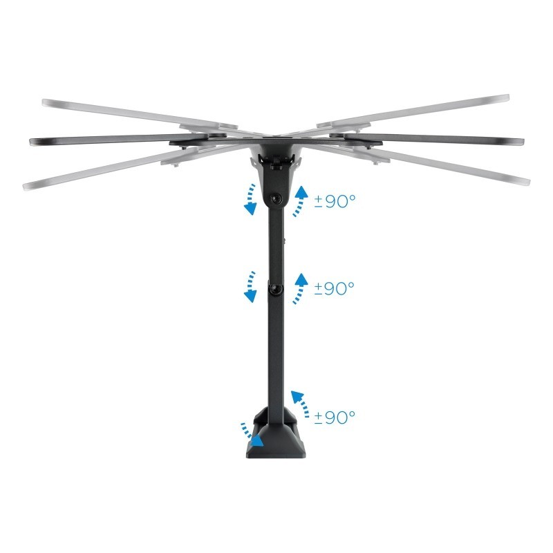 Soporte pared tv tooq lp6055tn - b negro 23 - 55 pulgadas max 30 kg