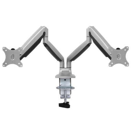Soporte mesa monitor tooq db3132tnr - s 13 pulgadas - 32 pulgadas 2 brazos carga maxima max 9kg - brazo