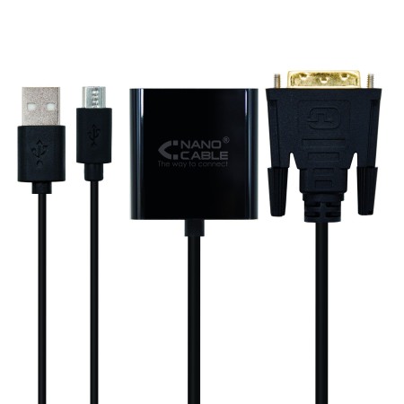 Nanocable Conversor DVI 24+1/M A VGA HDB15/H 10 cm