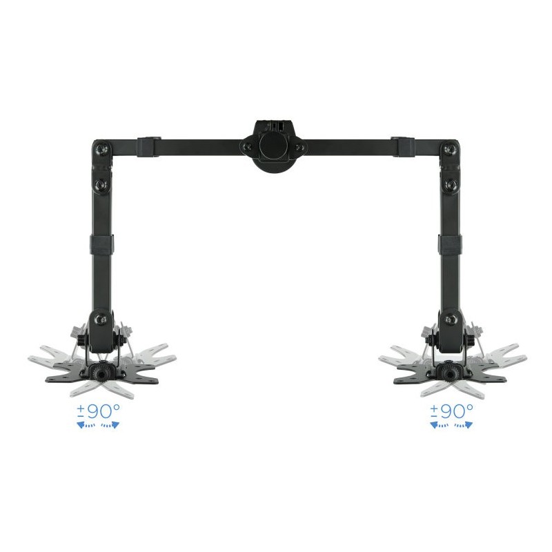 Soporte mesa tooq db1232tn - b 2 pantallas 13 - 32 pulgadas max 8kg por brazo negro
