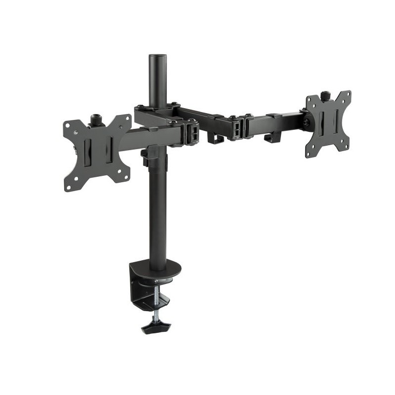 Soporte mesa tooq db1232tn - b 2 pantallas 13 - 32 pulgadas max 8kg por brazo negro