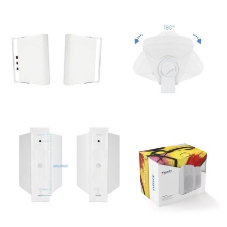 Tooq TQOWS-01W Altavoces Pared Pizarra Dig.2x30W