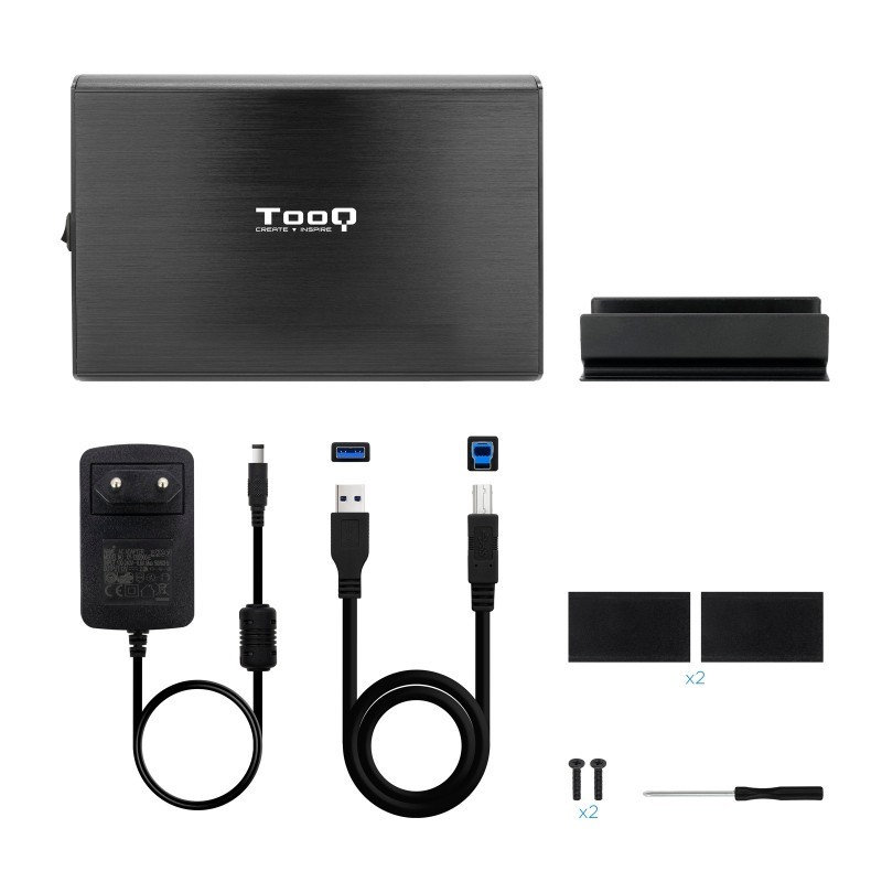 TooQ TQE-3531B Caja HDD 3.5″ USB 3.1Gen1 Negra