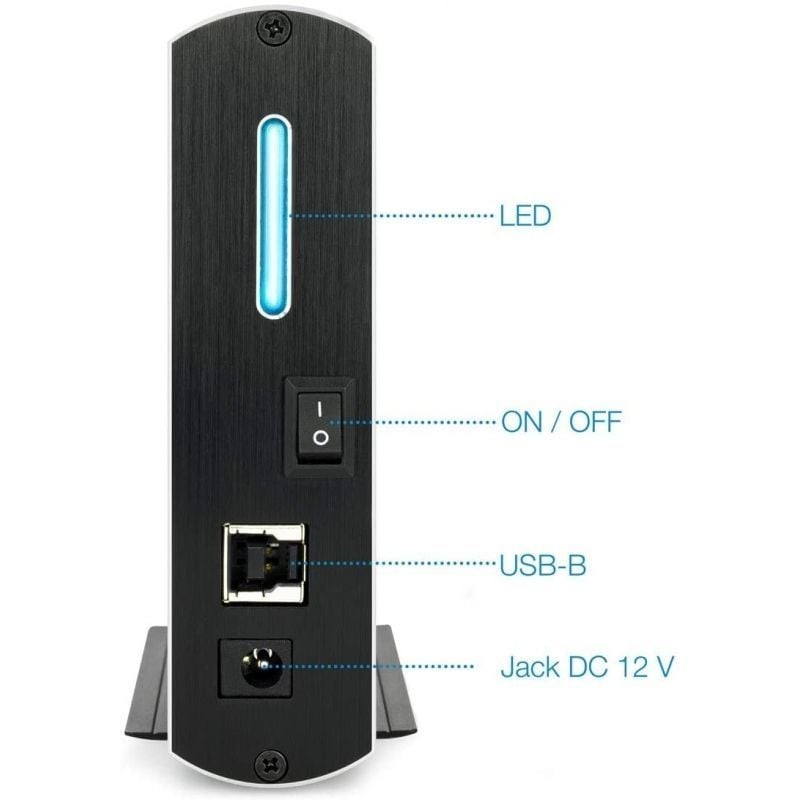 TooQ TQE-3531B Caja HDD 3.5″ USB 3.1Gen1 Negra
