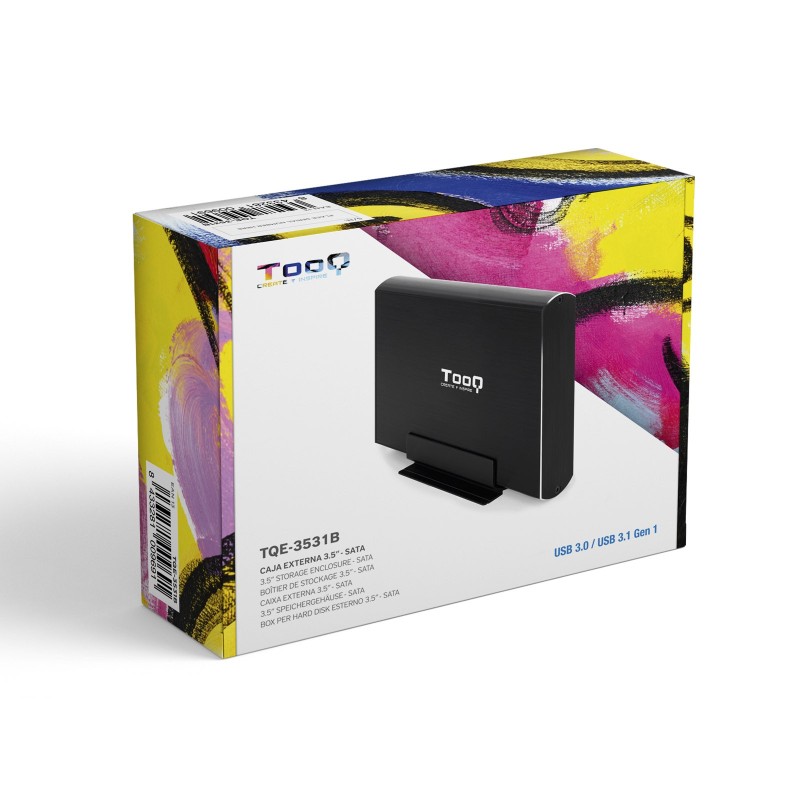TooQ TQE-3531B Caja HDD 3.5″ USB 3.1Gen1 Negra