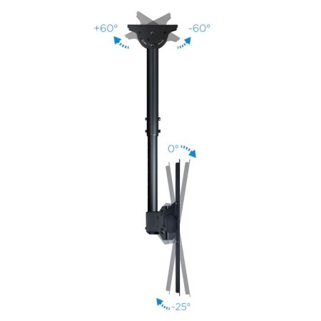 Tooq LPCE1170TSLI-B Soporte techo TV 37″-70″ Negro