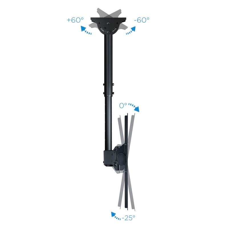 Tooq LPCE1170TSLI-B Soporte techo TV 37″-70″ Negro