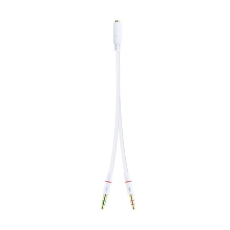 Nanocable Cable Audio Jack 3.5/H 2xJack 3.5/M 20cm
