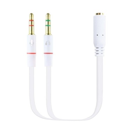 Nanocable Cable Audio Jack 3.5/H 2xJack 3.5/M 20cm
