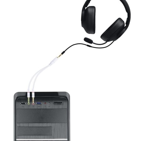 Nanocable Cable Audio Jack 3.5/H 2xJack 3.5/M 20cm