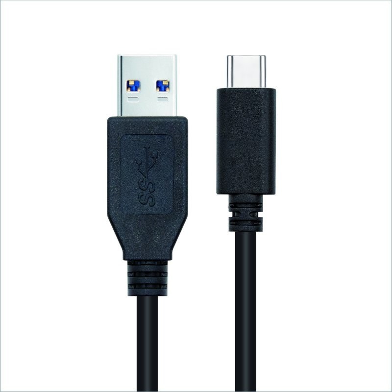 Cable usb(a) 3.1 a usb(c) 3.1 nanocable 1.5m negro - macho a macho