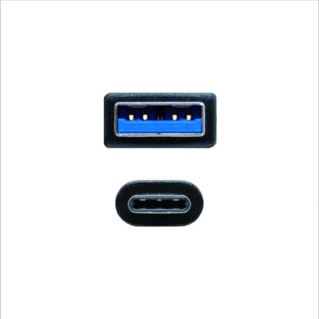 Cable usb(a) 3.1 a usb(c) 3.1 nanocable 1.5m negro - macho a macho