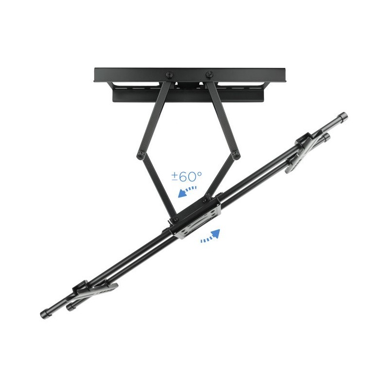 Soporte pared tooq lp3790tn - b 37 pulgadas - 90 pulgadas negro