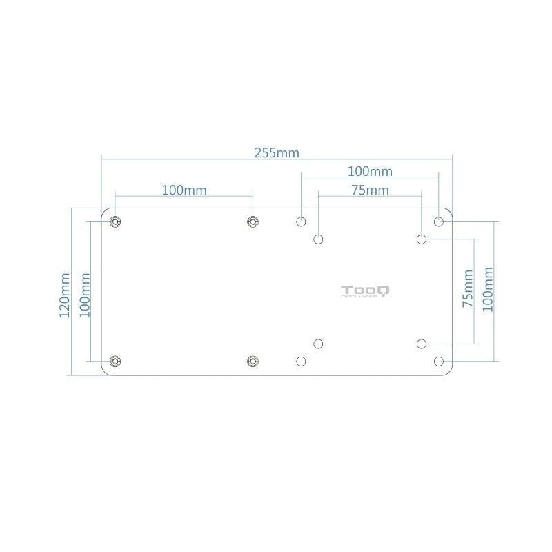 Soporte para miniPC VESA 100x100 TooQ TCCH0007-B/ hasta 3kg