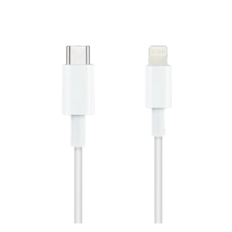 Cable USB 2.0 Tipo-C Lightning Nanocable 10.10.0601/ USB Tipo-C Macho - Lightning Macho/ 1m/ Blanco