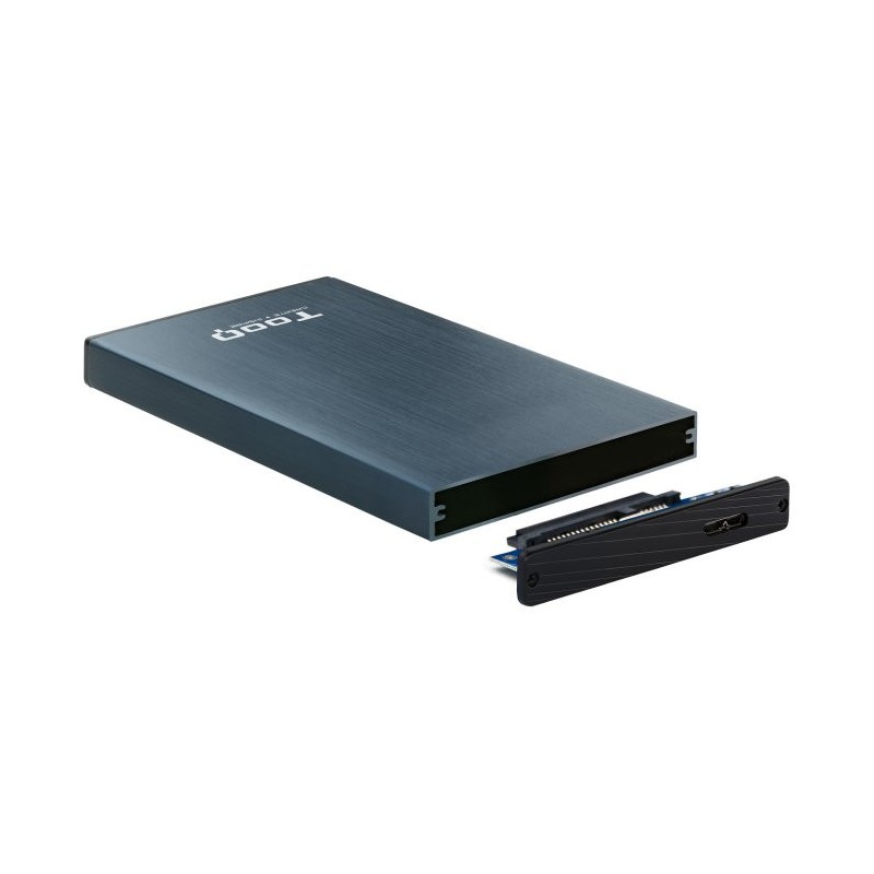 Caja externa tooq tqe - 2527pb 2.5 pulgadas 9 -5 mm sata usb 3.0 - 3.1 azul