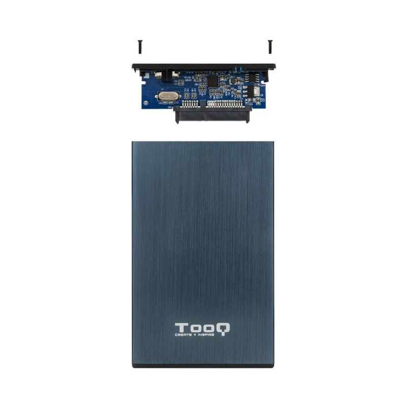 Caja externa tooq tqe - 2527pb 2.5 pulgadas 9 -5 mm sata usb 3.0 - 3.1 azul