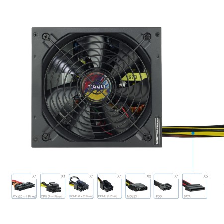 Tooq Fuente Alimentación TQAPOLO-600SP 600W
