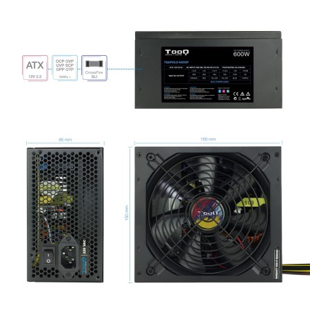 Tooq Fuente Alimentación TQAPOLO-600SP 600W