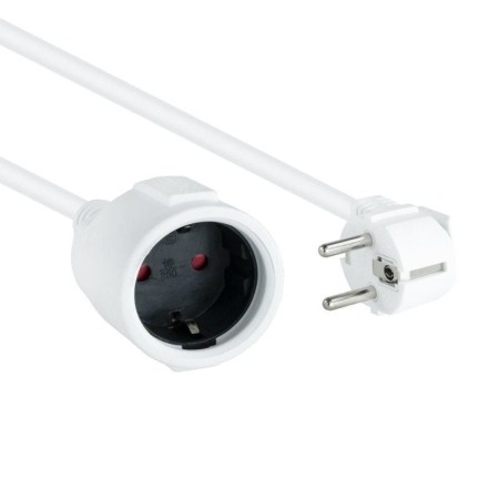 Nanocable Cable Alim. Alargador schuko blanco 2 M