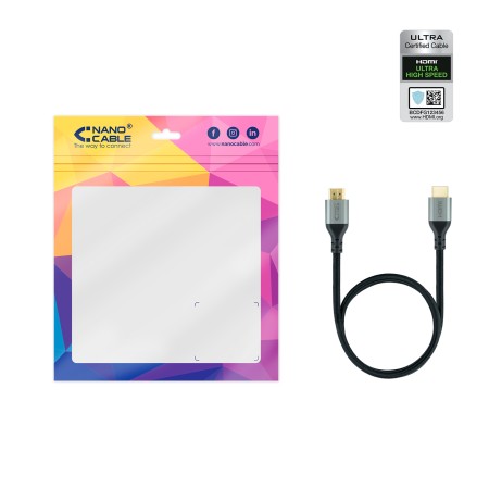 Nanocable Cable HDMI 2.1 CERTIFICADO ULTRA HS 1 M