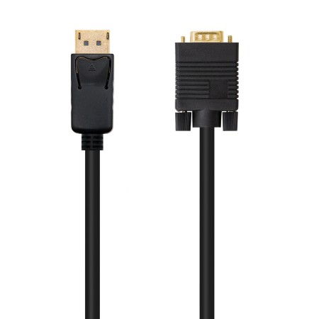 Cable conversor displayport a vga nanocable 1m - macho - macho - negro