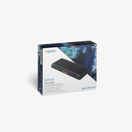 Tooq Caja Externa SSD M.2 NGFF/NVMe USB-C Negro