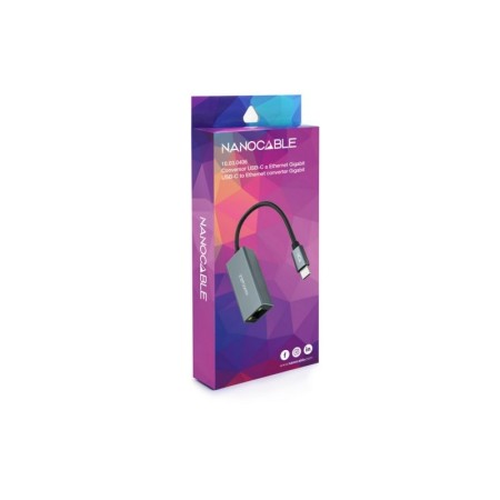 Adaptador nanocable conversor usb - c ethernet gigabit