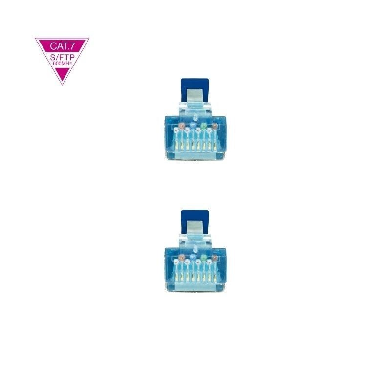 Cable de Red RJ45 SFTP Nanocable 10.20.1700-L25-BL Cat.7/ 25cm/ Azul