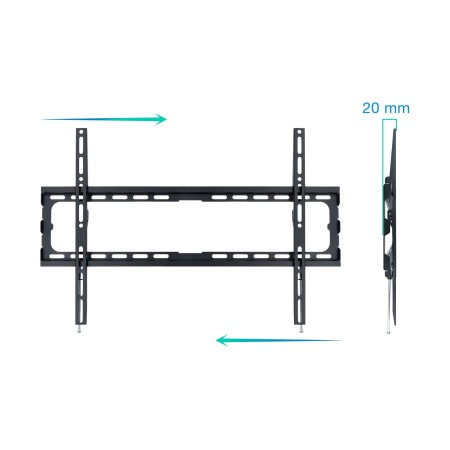 Soporte pared tv television monitor tooq lp1080f - b 37 pulgadas - 80 pulgadas carga maxima 45kg