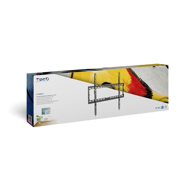 Soporte pared tv television monitor tooq lp1080f - b 37 pulgadas - 80 pulgadas carga maxima 45kg