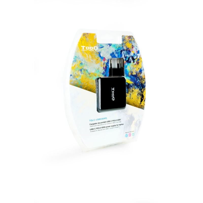 Tooq Cargador portátil conector USB-C 65W