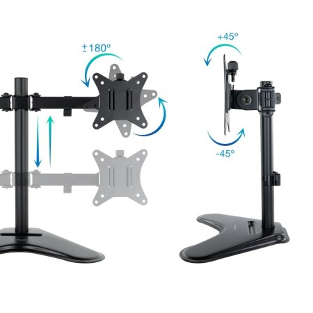 Tooq Soporte mesa DB1702TN-B 2 brazos 17-32″