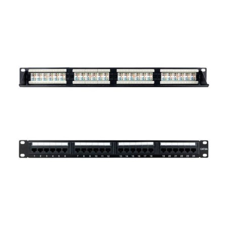 Nanocable Panel Parcheo 24P CAT.6A UTP 19″1U Dual