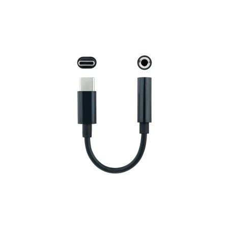 Nanocable Adaptador Audio USB-C/M a Jack/H, Negro