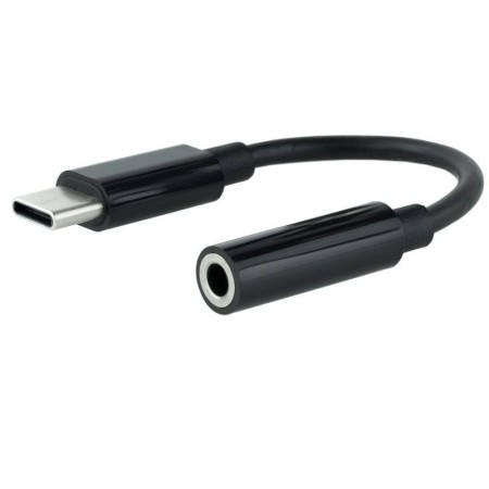 Nanocable Adaptador Audio USB-C/M a Jack/H, Negro