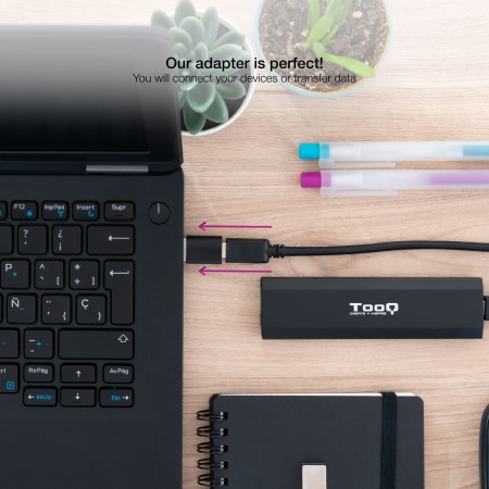 Adaptador USB 3.1 Nanocable 10.02.0012/ USB Macho - USB Tipo-C Hembra
