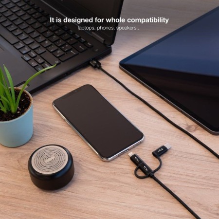 Nanocable Cable USB a USB-C/Micro USB/ Lighthning