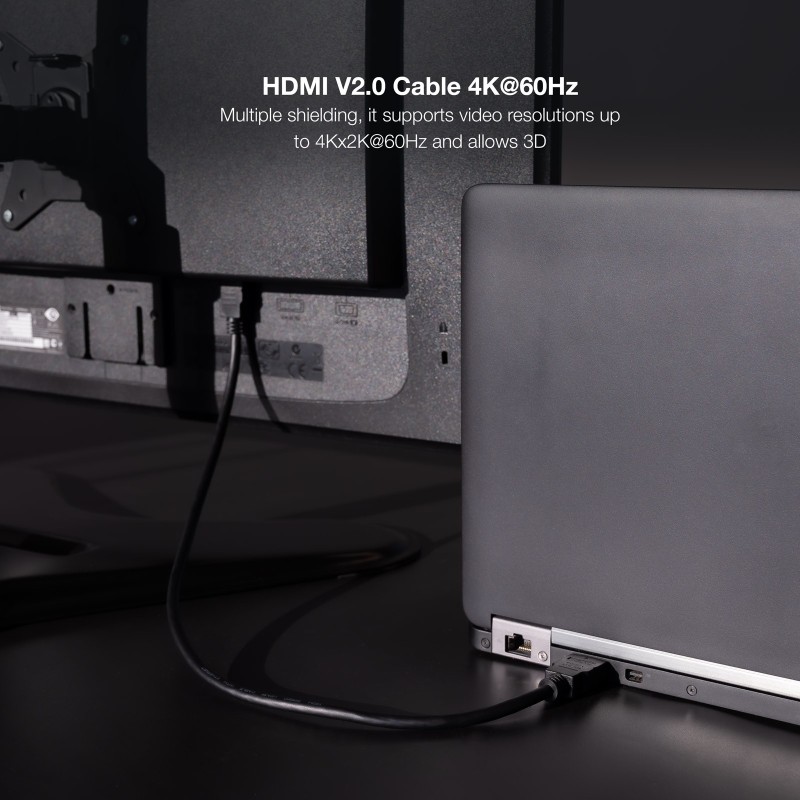 Nanocable HDMI V2.0 4K@60Hz 18Gbps A-M-A-M 3m