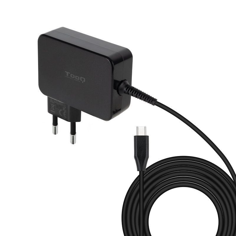 Tooq Cargador portatil GAN USB-C PD 90W Negro