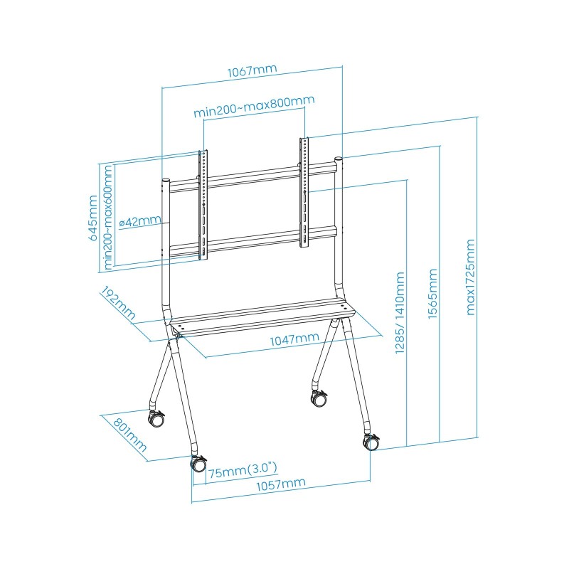 Tooq FS20205M-B Soporte suelo pantallas 50″-86″ Gr