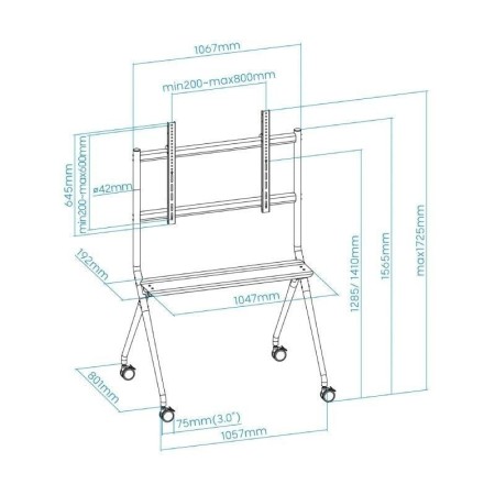 Tooq FS20205M-B Soporte suelo pantallas 50″-86″ Gr