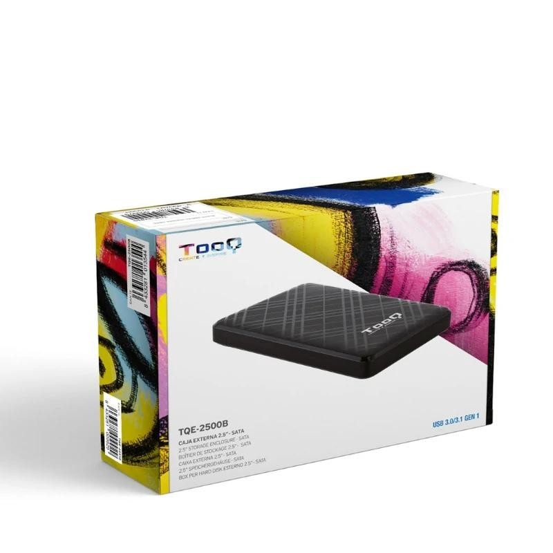 Tooq Caja externa 2,5″ SATA USB3.1 Gen1 Negra