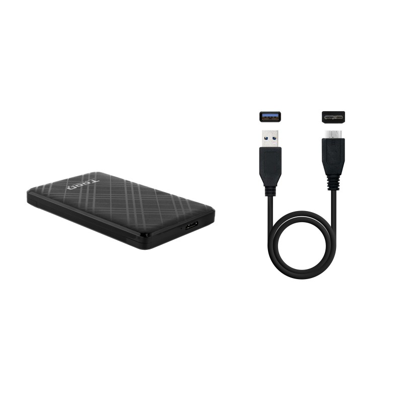 Tooq Caja externa 2,5″ SATA USB3.1 Gen1 Negra