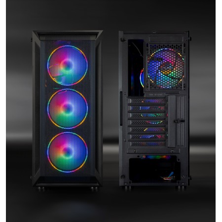 Caja semitorre gaming tooq tqgcc101 - b ragnarok negra