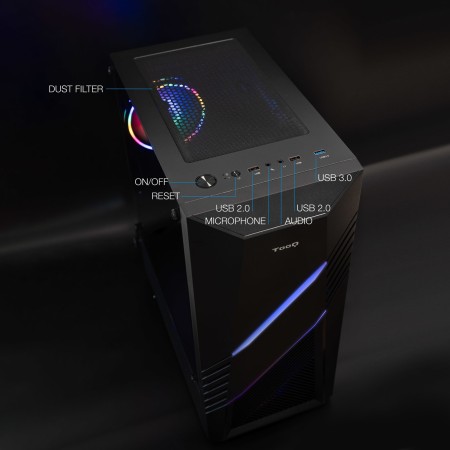 Tooq Caja Semitorre Gaming TQGCC102-B BIOHAZARD