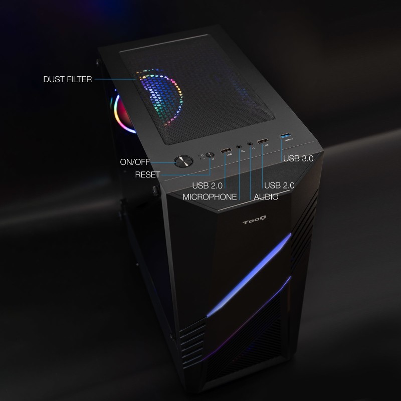 Tooq Caja Semitorre Gaming TQGCC102-B BIOHAZARD