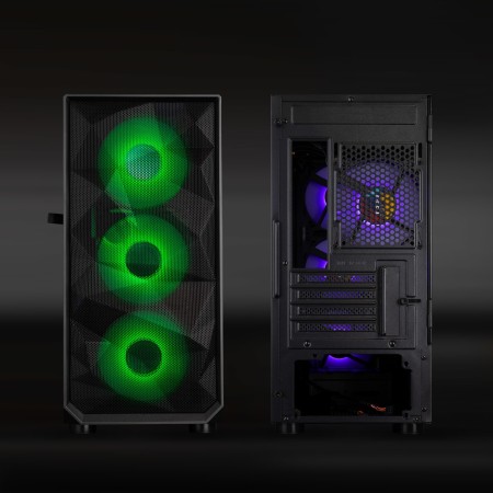 Caja ordenador gaming tooq tqgcc901 - b seizure micro atx argb