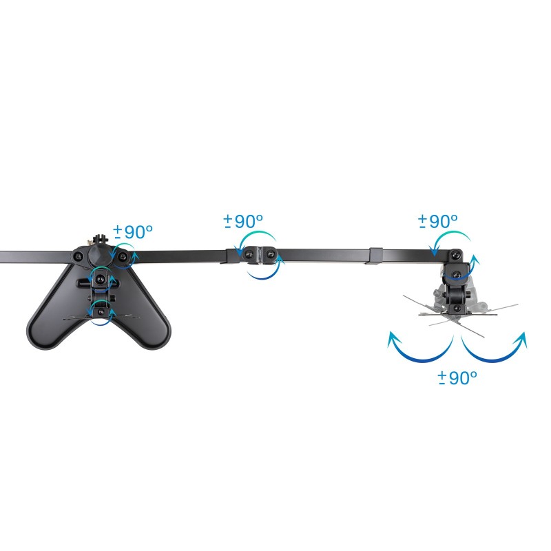 Tooq Soporte mesa DB1704TN-B 3 brazos 17-27″
