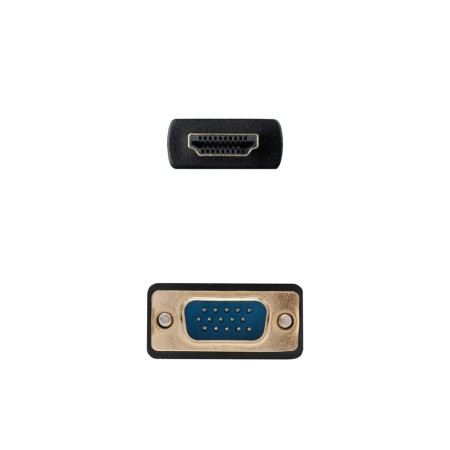 Cable conversor hdmi a vga nanocable 1.8 m - negro